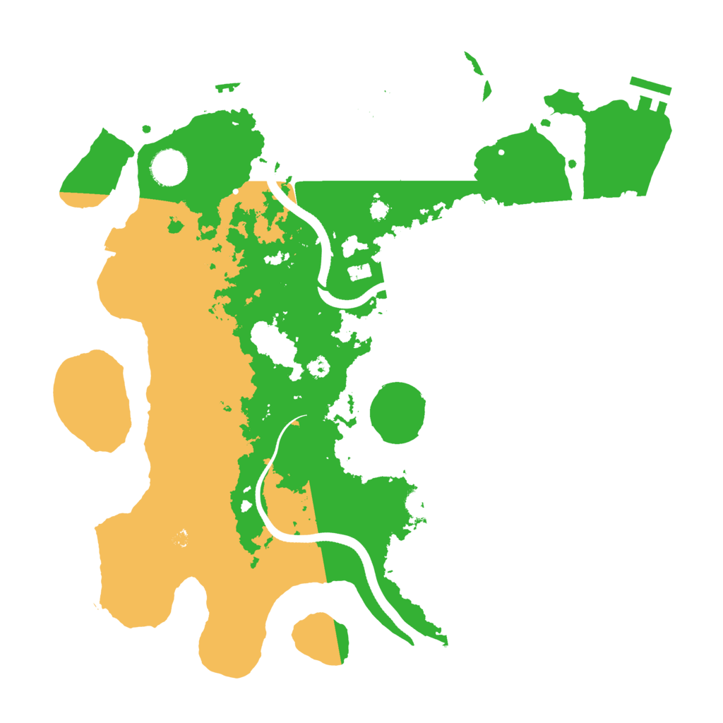 Biome Rust Map: Procedural Map, Size: 3500, Seed: 22965