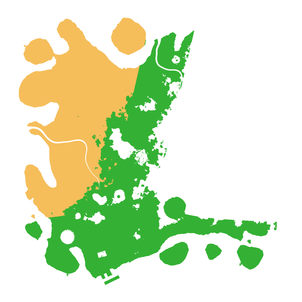Biome Rust Map: Procedural Map, Size: 3800, Seed: 93873625