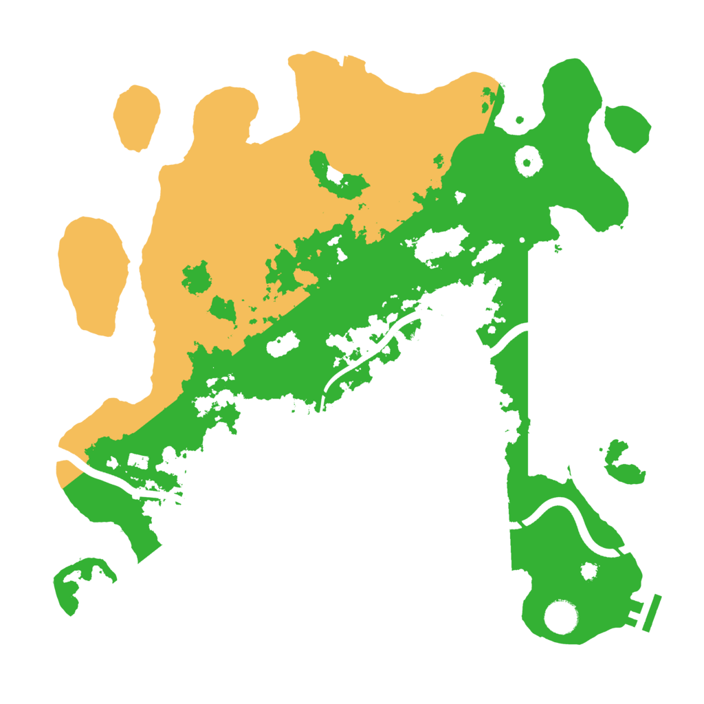 Biome Rust Map: Procedural Map, Size: 3700, Seed: 740568442