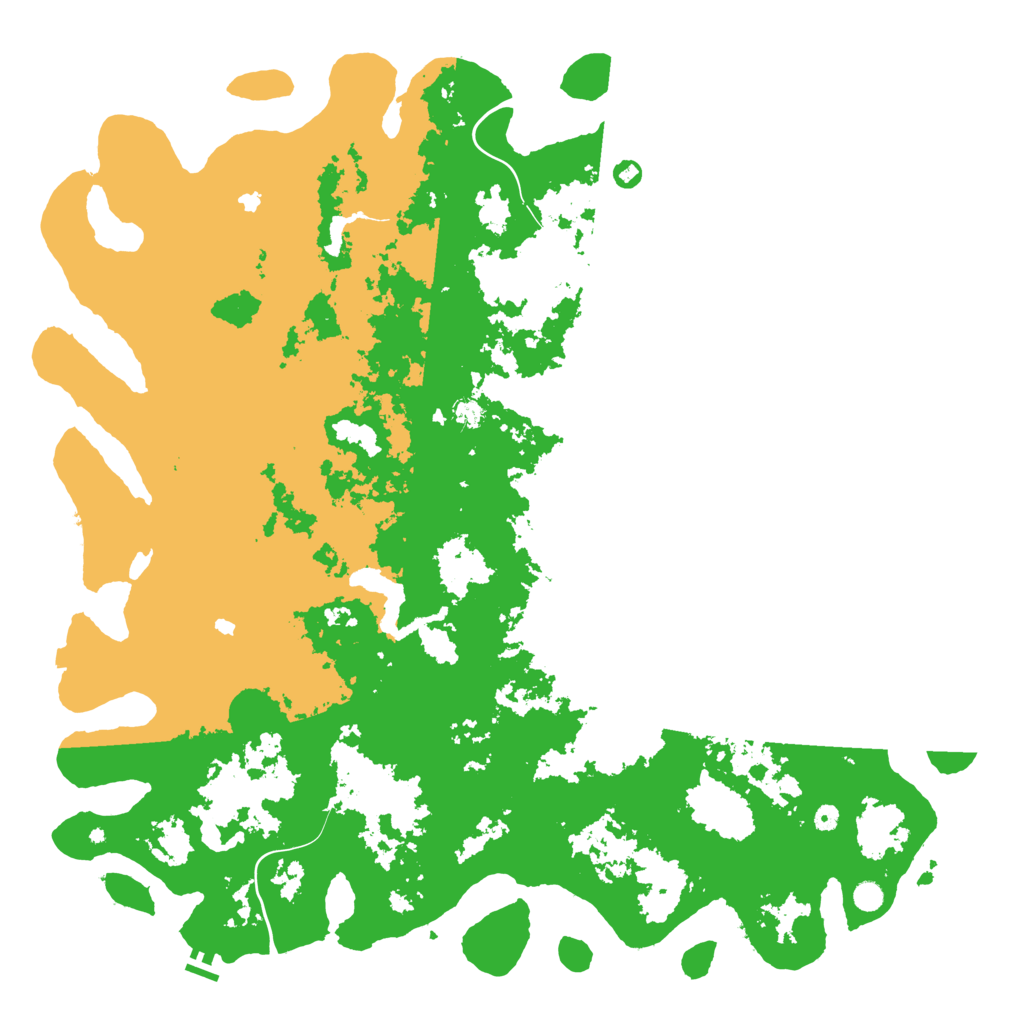 Biome Rust Map: Procedural Map, Size: 6000, Seed: 13031992