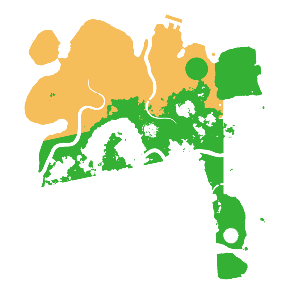 Biome Rust Map: Procedural Map, Size: 3500, Seed: 1363838598