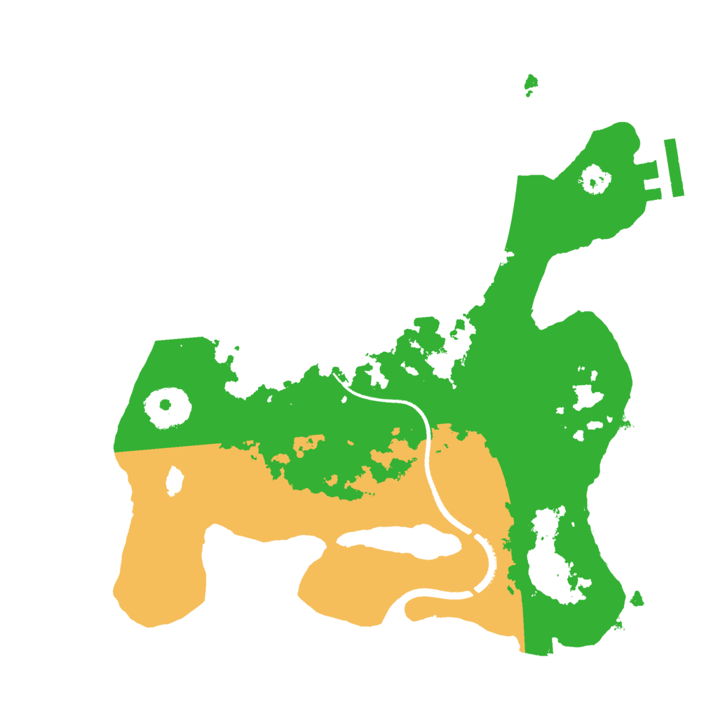 Biome Rust Map: Procedural Map, Size: 2500, Seed: 324323