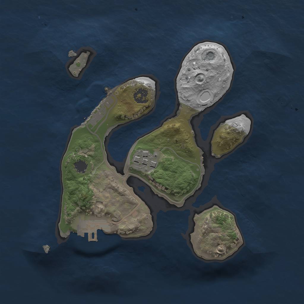 Rust Map: Procedural Map, Size: 2000, Seed: 7000, 10 Monuments