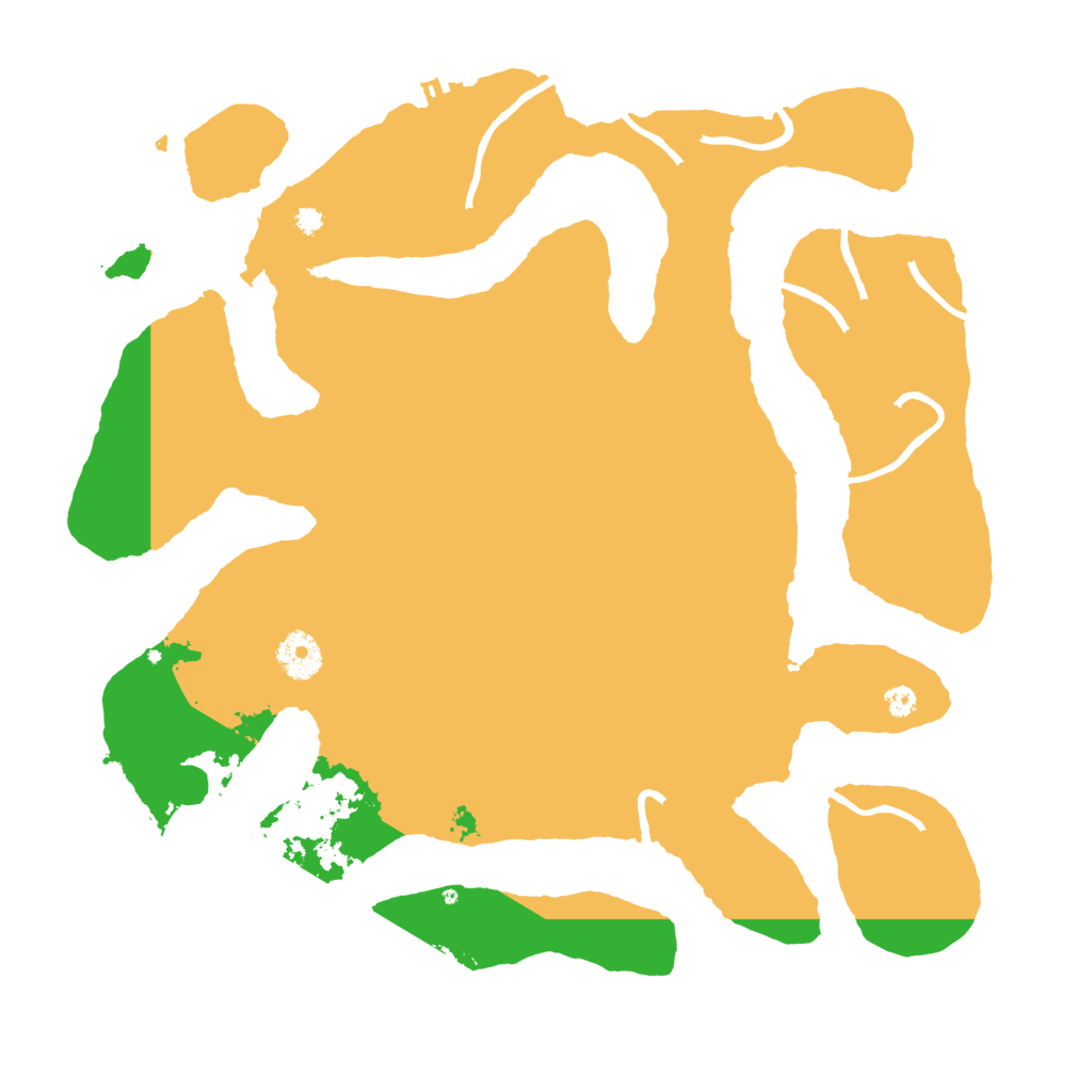 Biome Rust Map: Procedural Map, Size: 3600, Seed: 1996569417