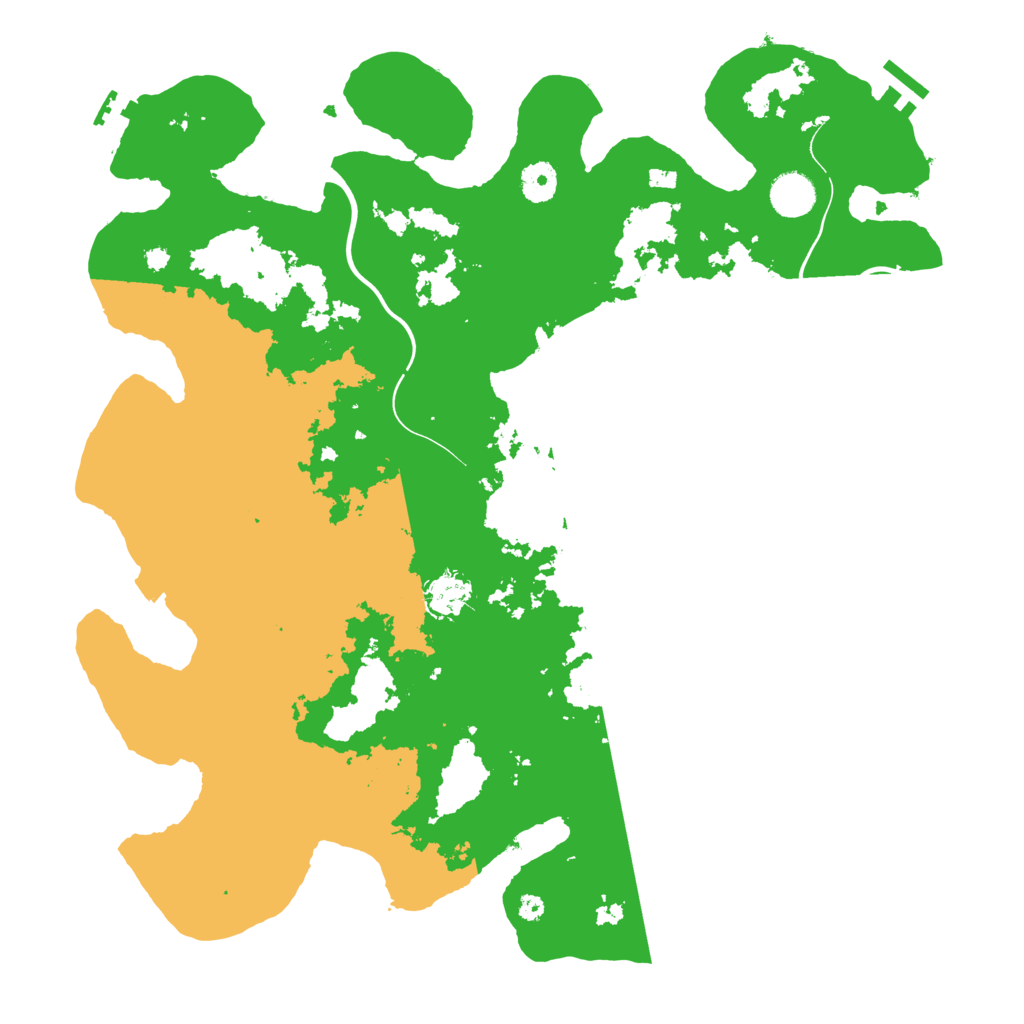 Biome Rust Map: Procedural Map, Size: 3999, Seed: 132867
