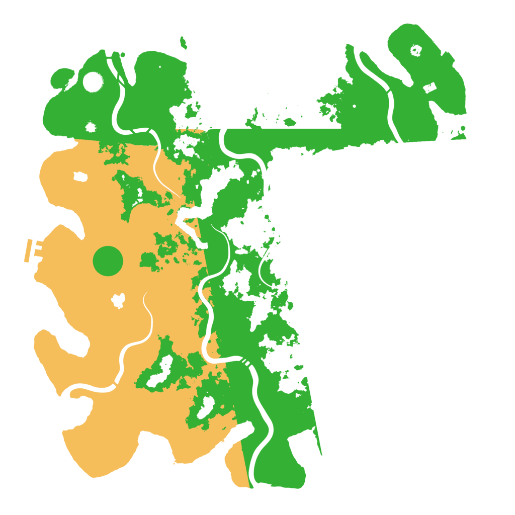 Biome Rust Map: Procedural Map, Size: 4500, Seed: 132867