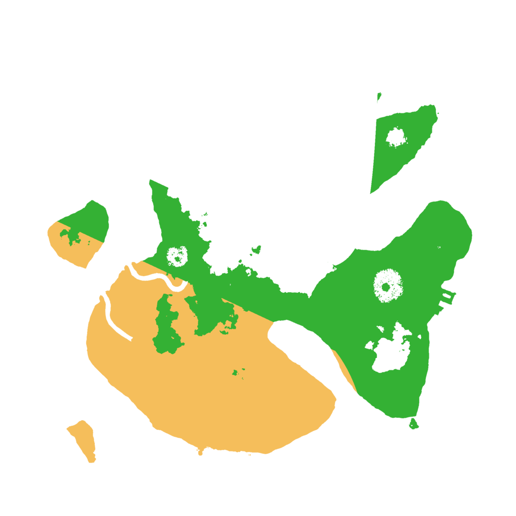 Biome Rust Map: Procedural Map, Size: 2500, Seed: 485