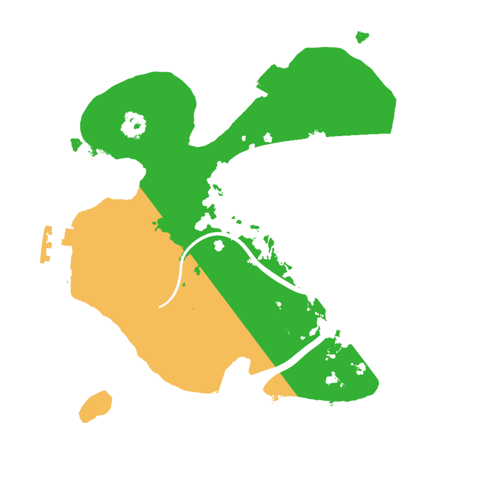 Biome Rust Map: Procedural Map, Size: 2000, Seed: 1345137271