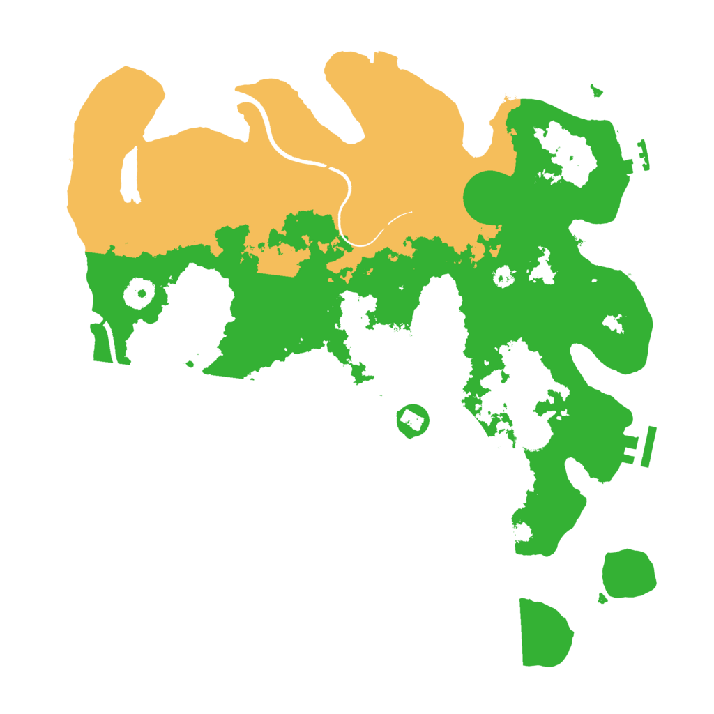 Biome Rust Map: Procedural Map, Size: 3500, Seed: 901129