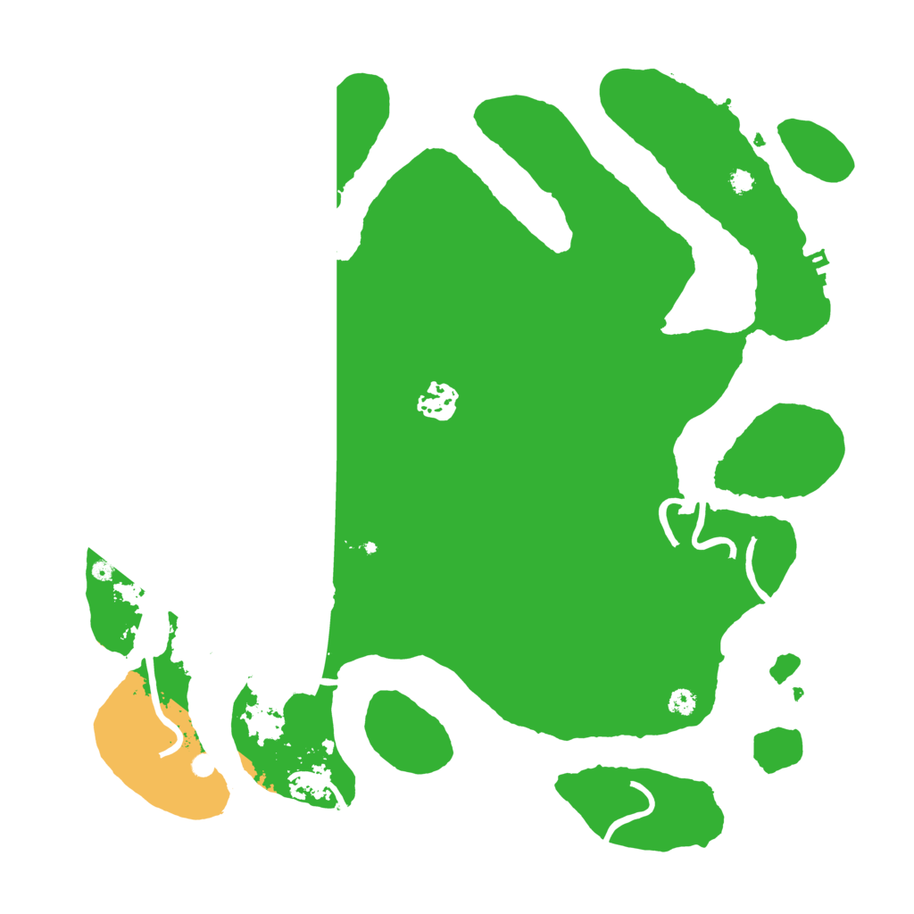 Biome Rust Map: Procedural Map, Size: 3500, Seed: 231277647