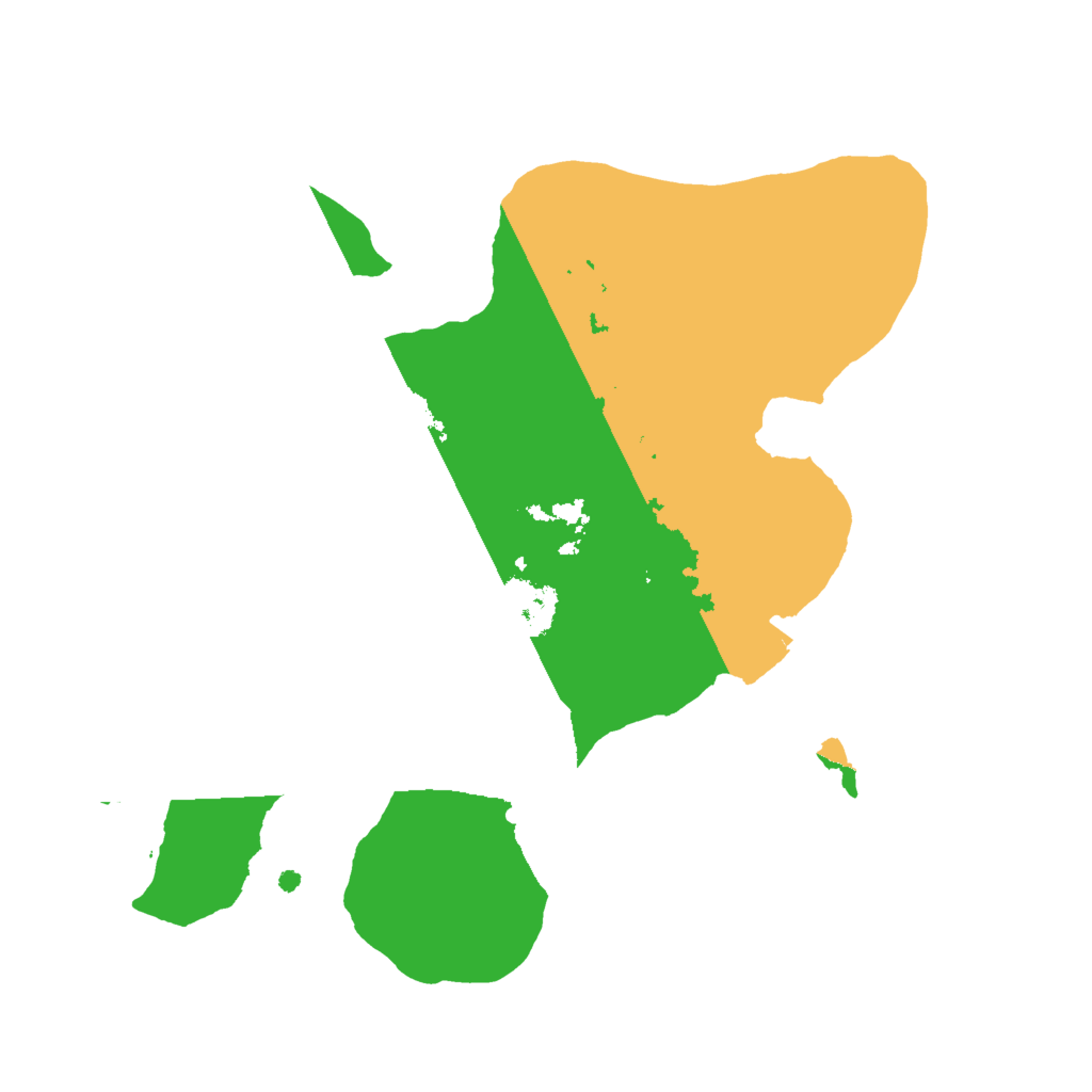 Biome Rust Map: Procedural Map, Size: 2000, Seed: 61950020