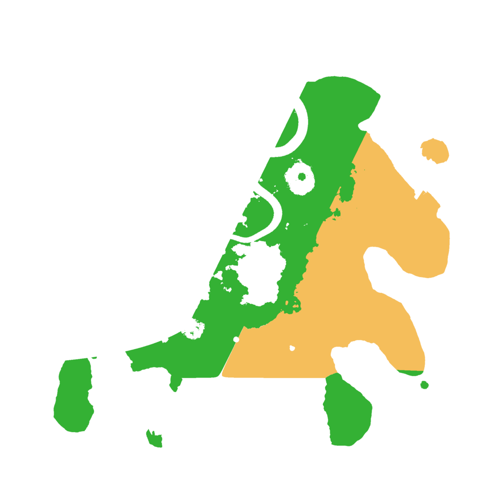 Biome Rust Map: Procedural Map, Size: 2500, Seed: 1624225193