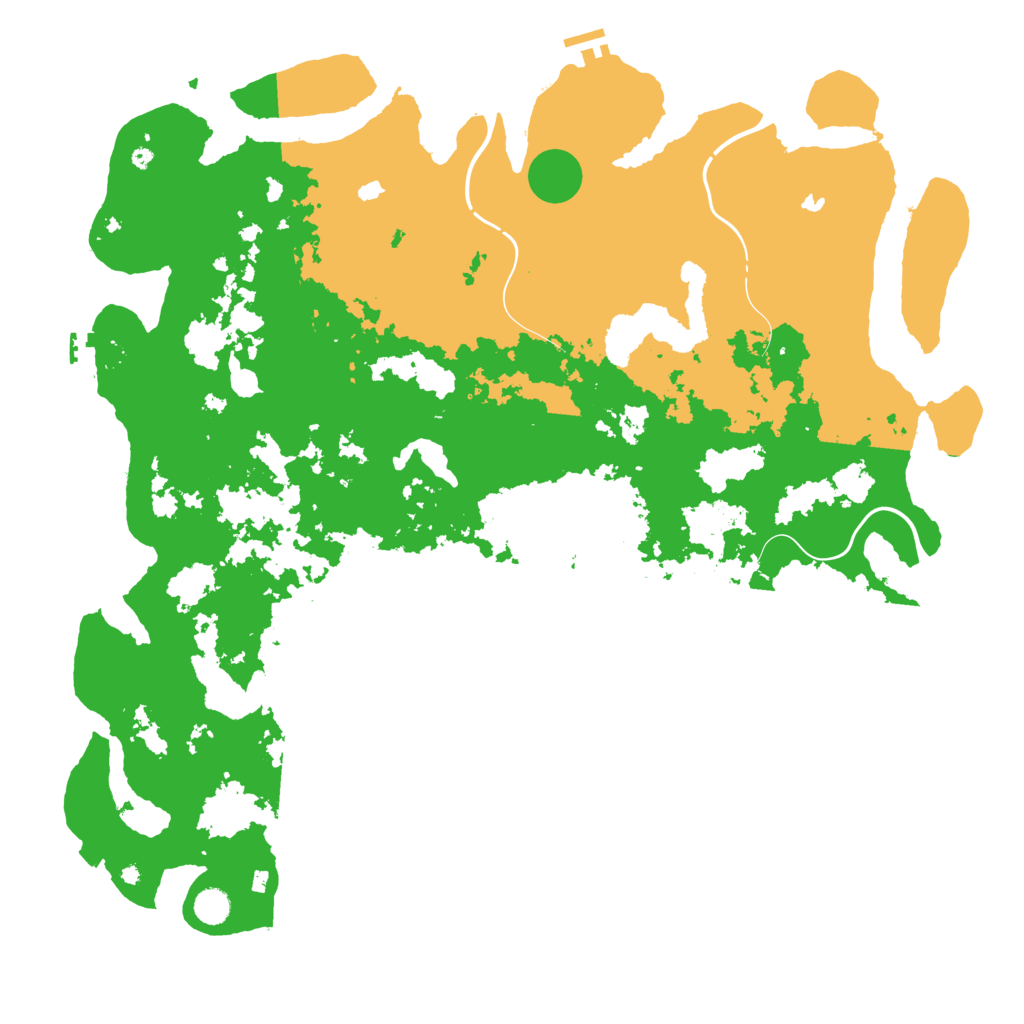 Biome Rust Map: Procedural Map, Size: 5000, Seed: 5621492
