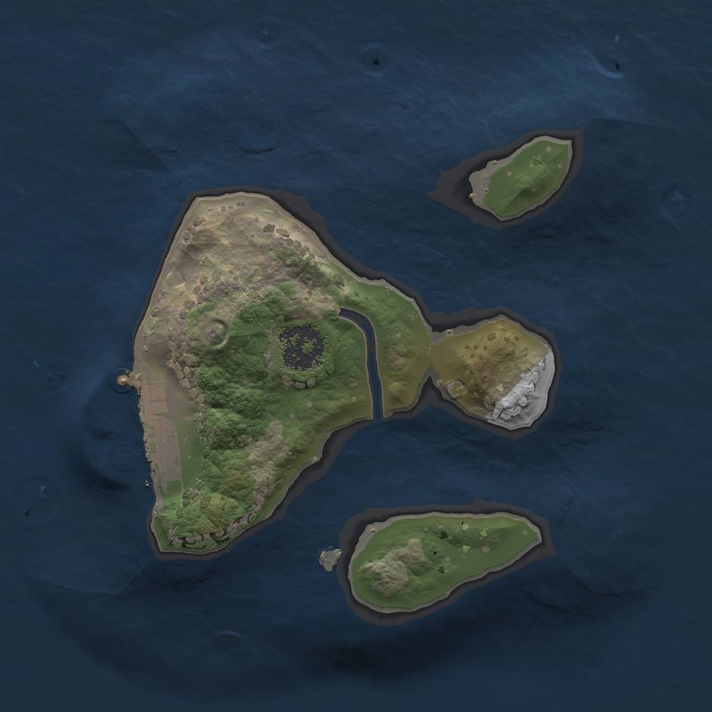 Rust Map: Procedural Map, Size: 1600, Seed: 98453, 7 Monuments