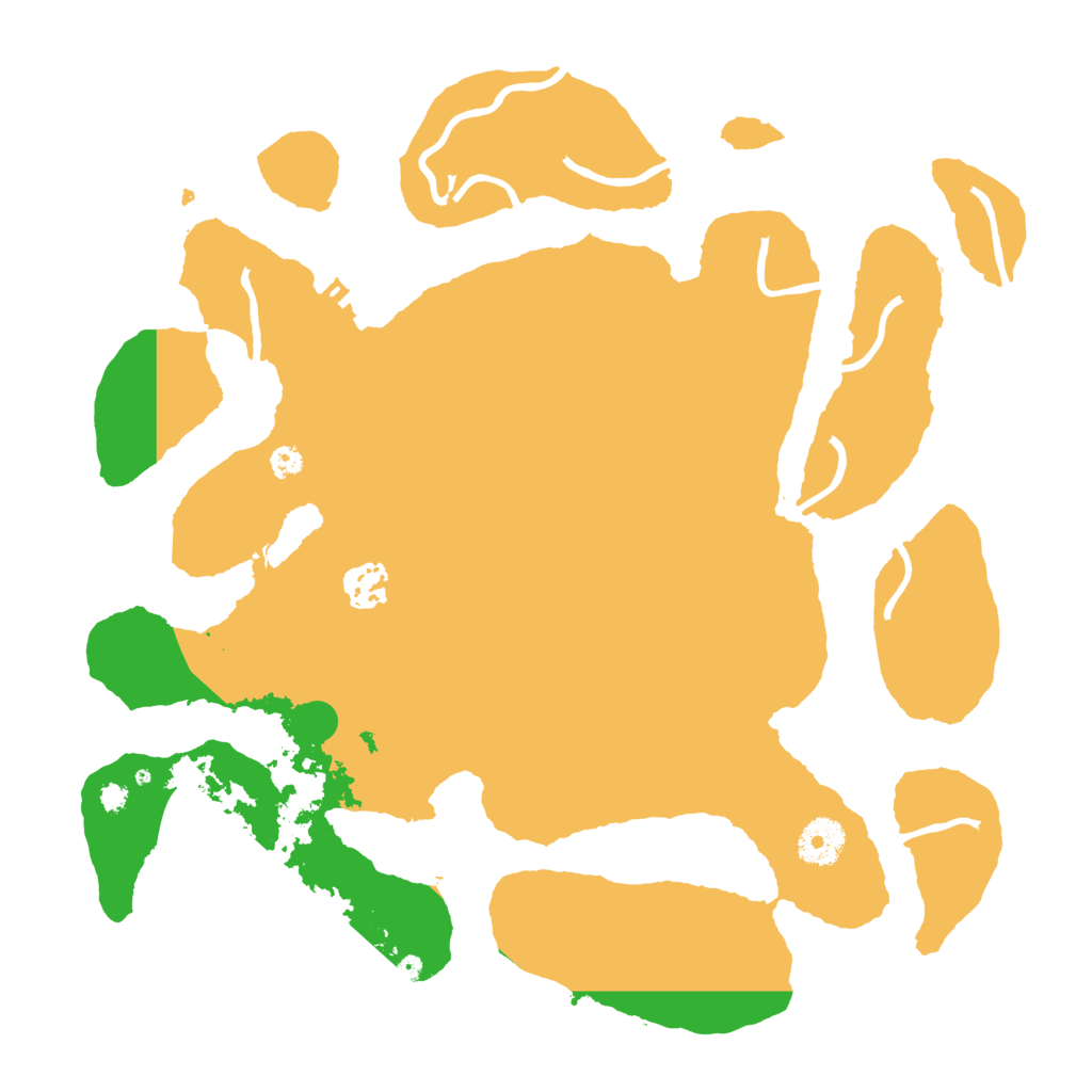 Biome Rust Map: Procedural Map, Size: 3500, Seed: 87565