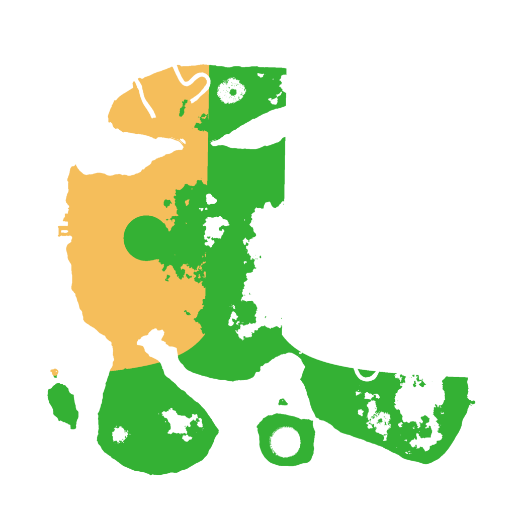 Biome Rust Map: Procedural Map, Size: 3000, Seed: 1890021259