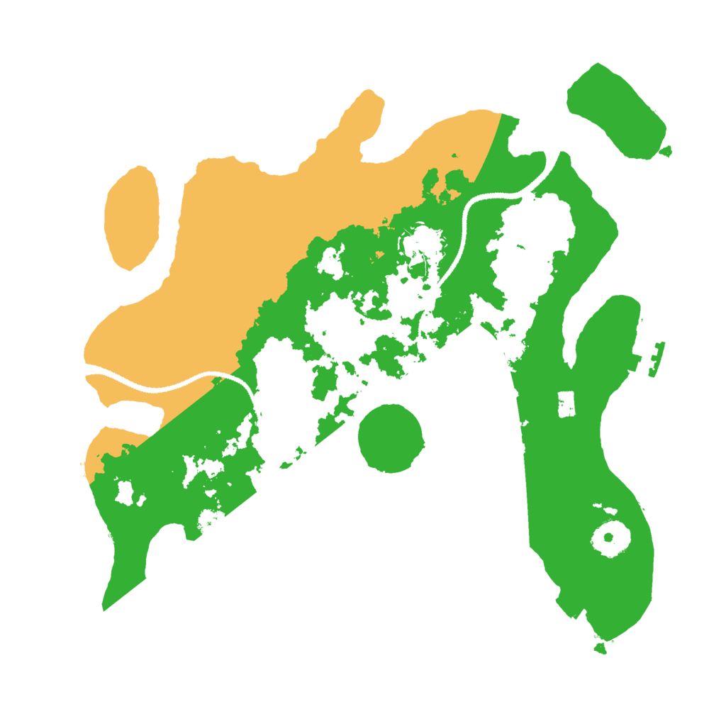 Biome Rust Map: Procedural Map, Size: 3000, Seed: 23431