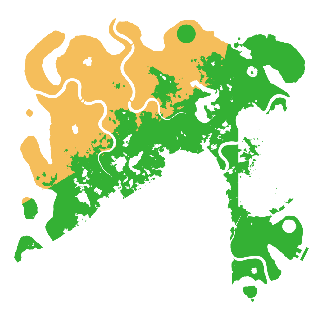 Biome Rust Map: Procedural Map, Size: 4500, Seed: 1936707268