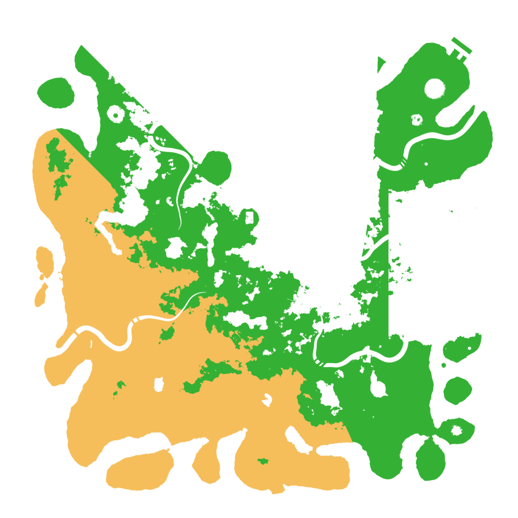Biome Rust Map: Procedural Map, Size: 4500, Seed: 990478836