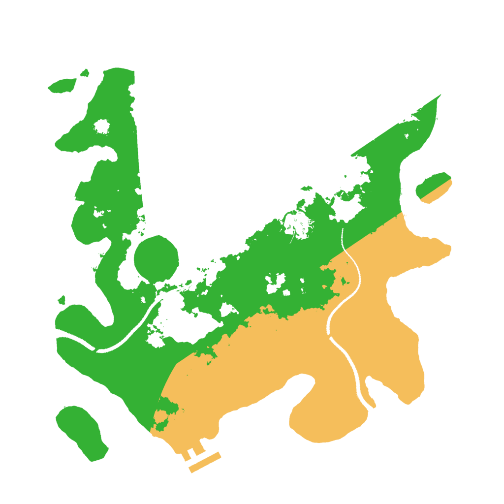 Biome Rust Map: Procedural Map, Size: 3000, Seed: 886