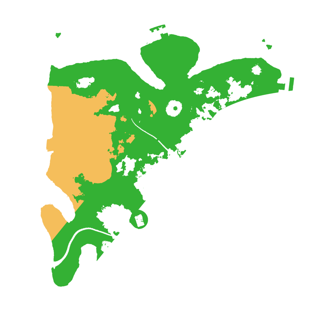 Biome Rust Map: Procedural Map, Size: 3000, Seed: 99587055