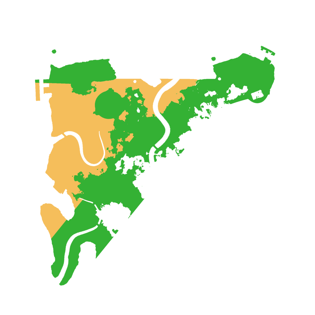 Biome Rust Map: Procedural Map, Size: 3000, Seed: 99587055