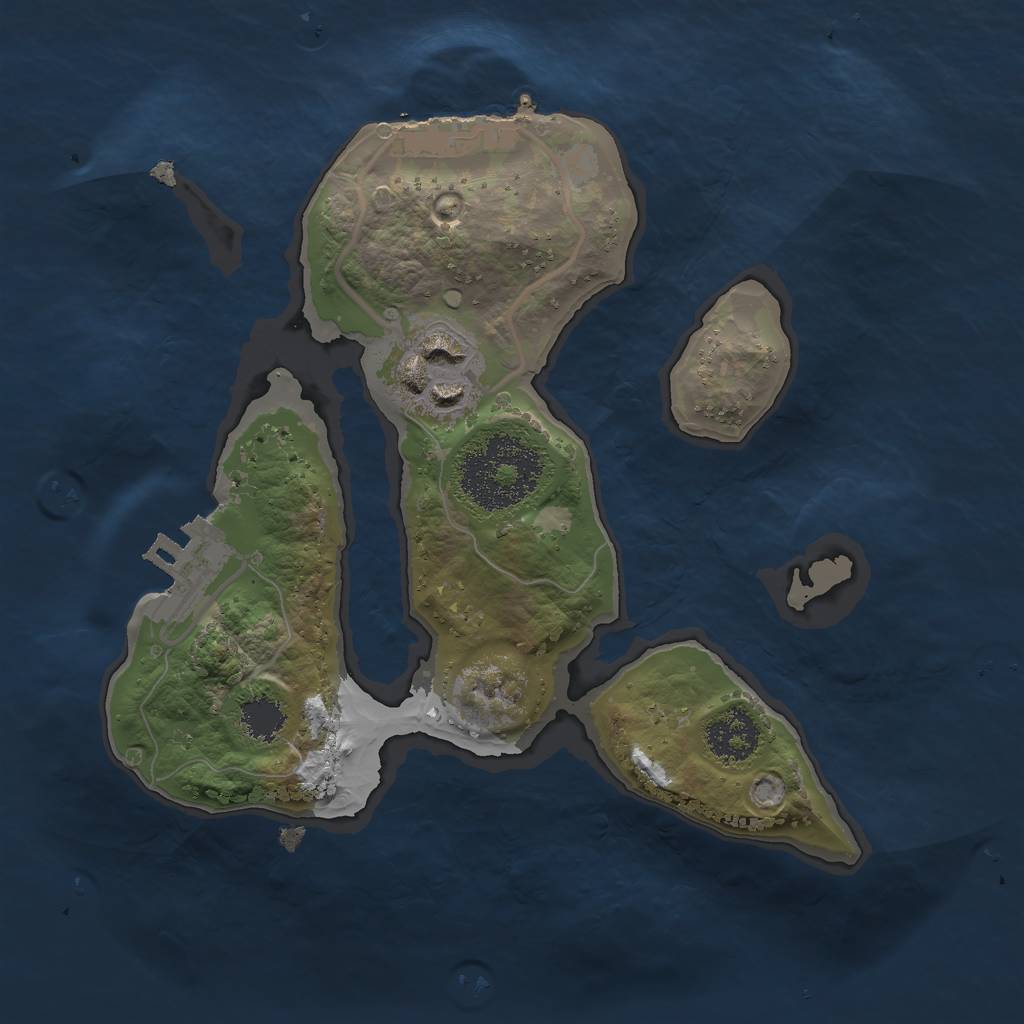 Rust Map: Procedural Map, Size: 2000, Seed: 1612645472, 10 Monuments