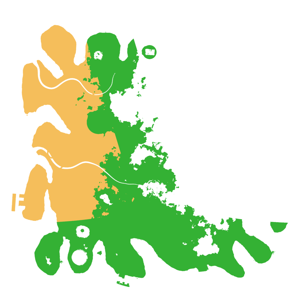 Biome Rust Map: Procedural Map, Size: 3500, Seed: 452465907