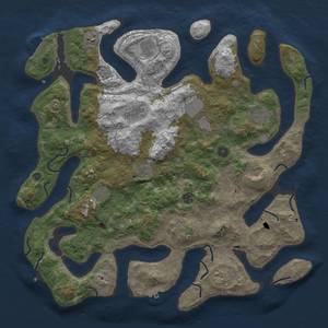 Thumbnail Rust Map: Procedural Map, Size: 4500, Seed: 1632092209, 22 Monuments