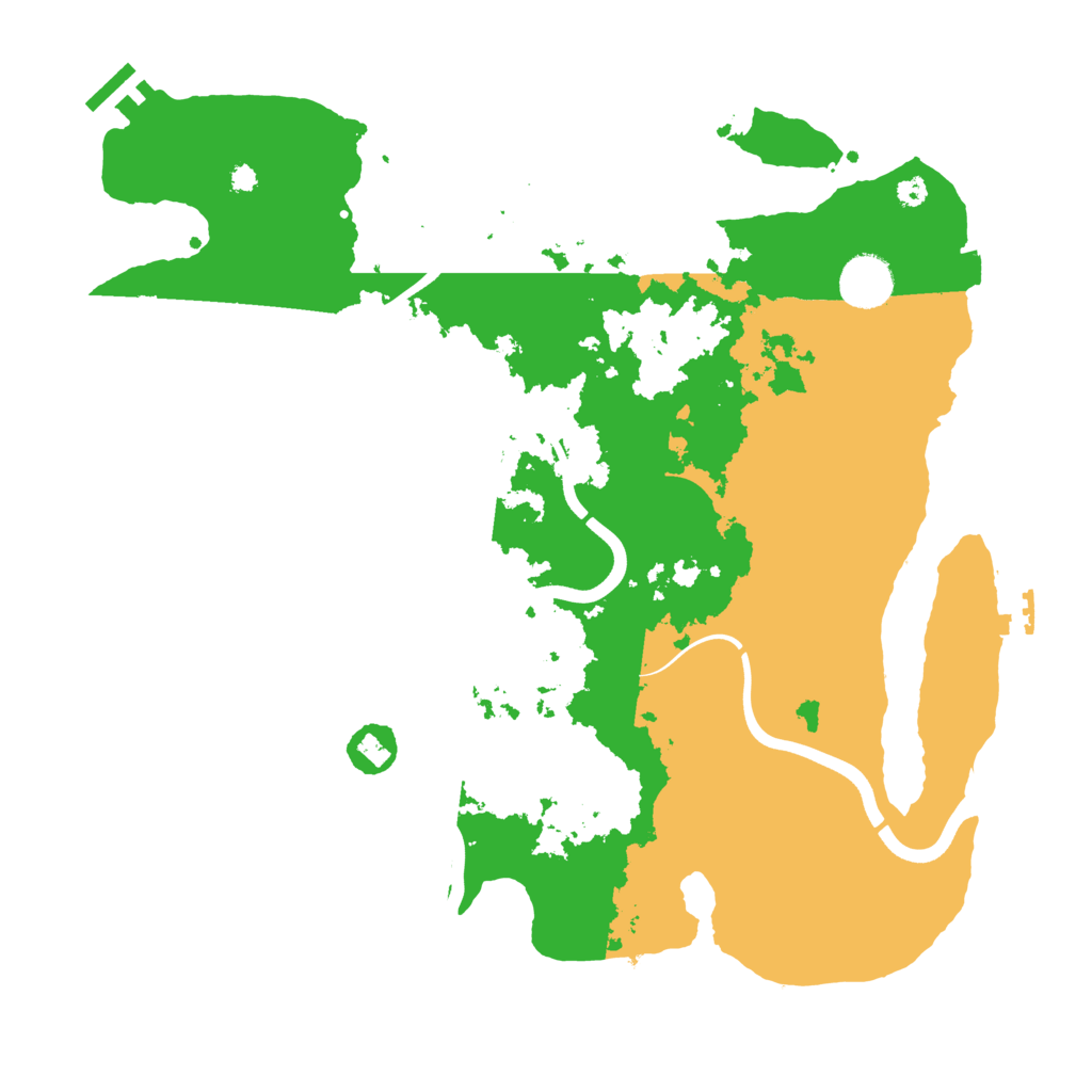 Biome Rust Map: Procedural Map, Size: 3700, Seed: 41708