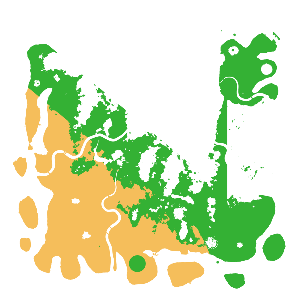 Biome Rust Map: Procedural Map, Size: 4800, Seed: 48097