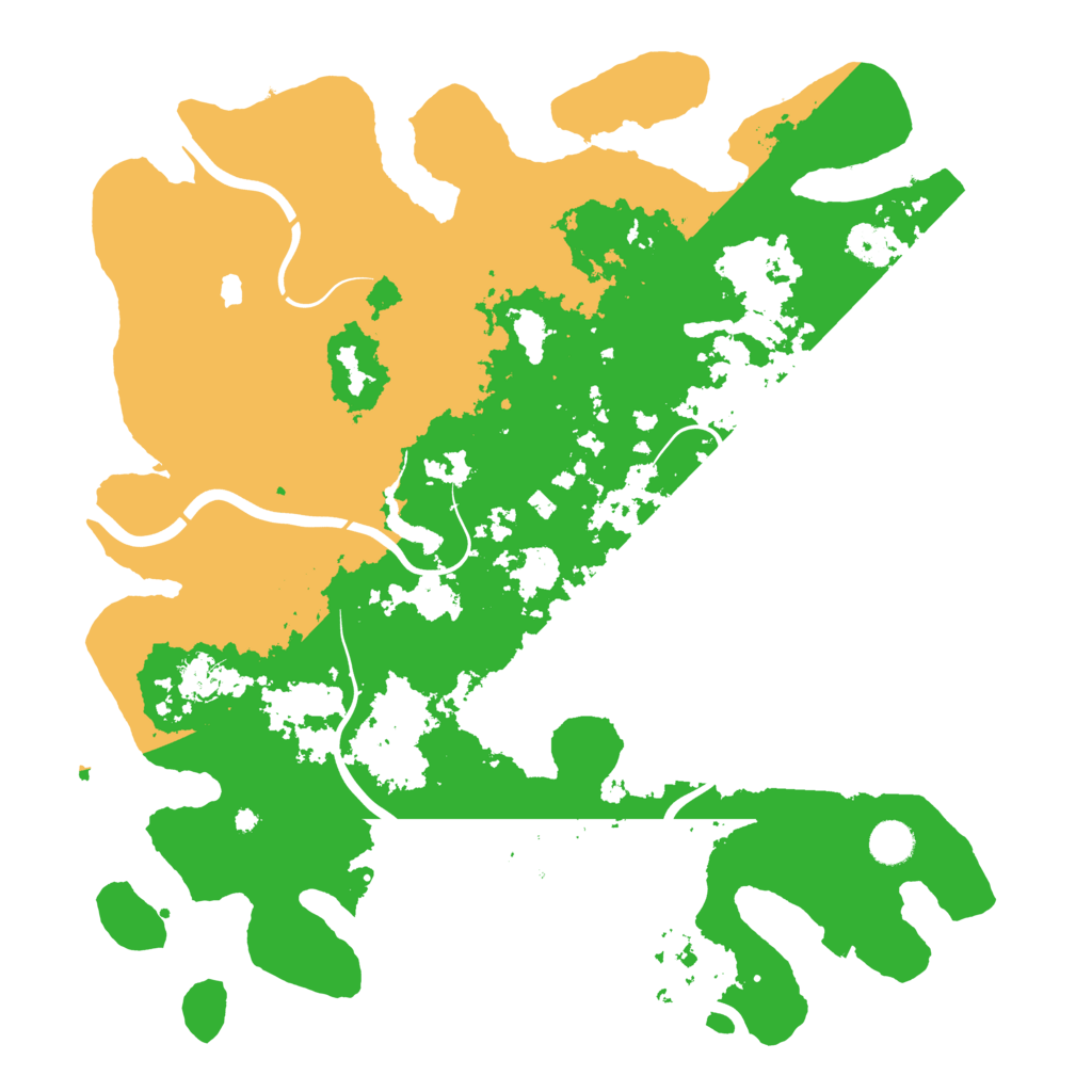 Biome Rust Map: Procedural Map, Size: 4300, Seed: 711411617