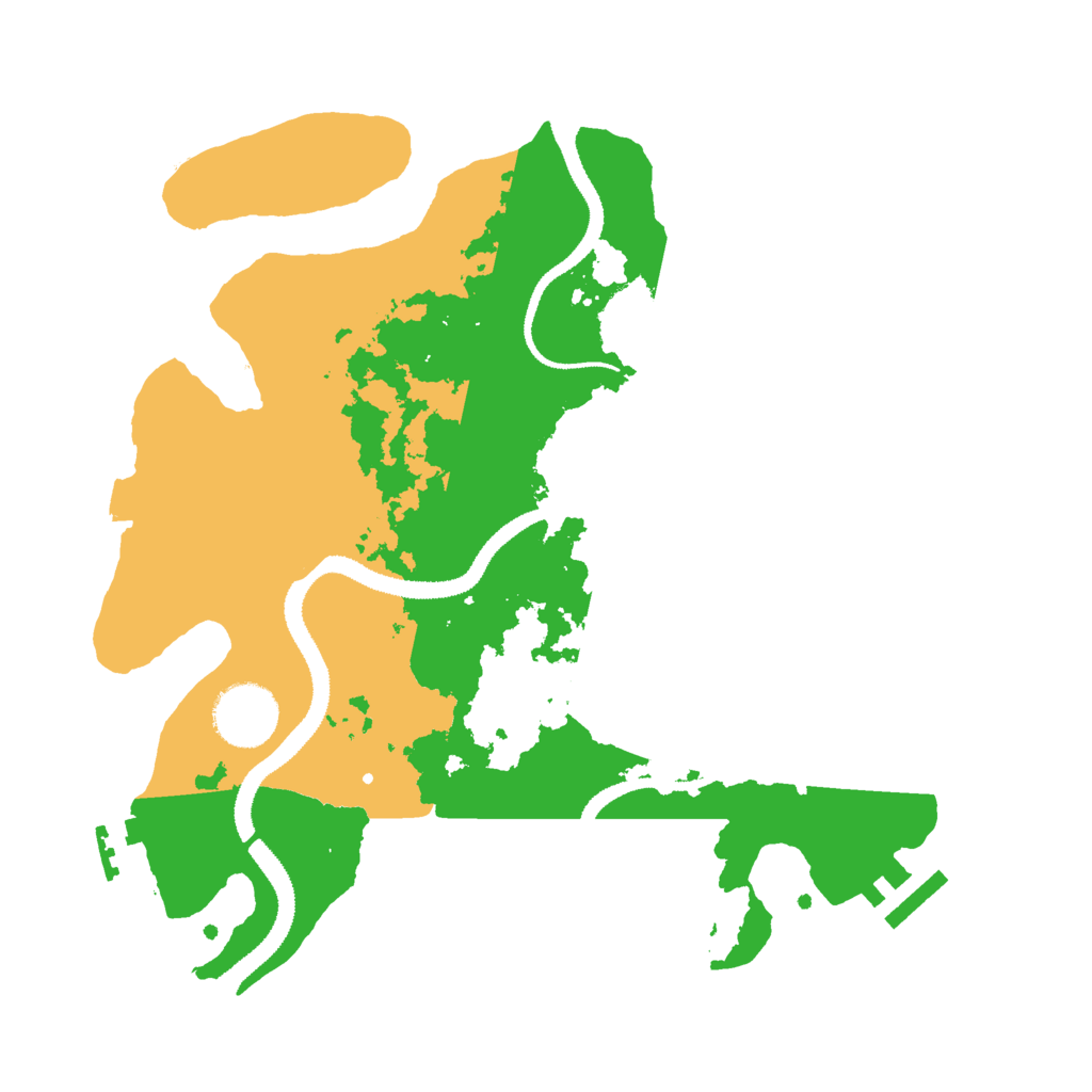 Biome Rust Map: Procedural Map, Size: 3000, Seed: 546577