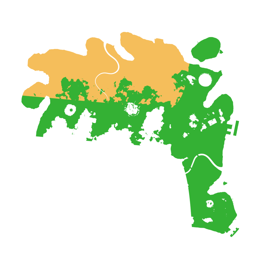 Biome Rust Map: Procedural Map, Size: 3505, Seed: 851525