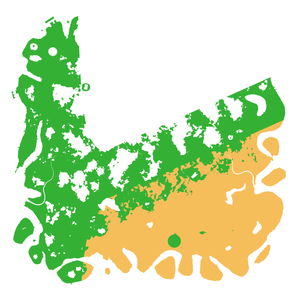 Biome Rust Map: Procedural Map, Size: 6000, Seed: 356819275