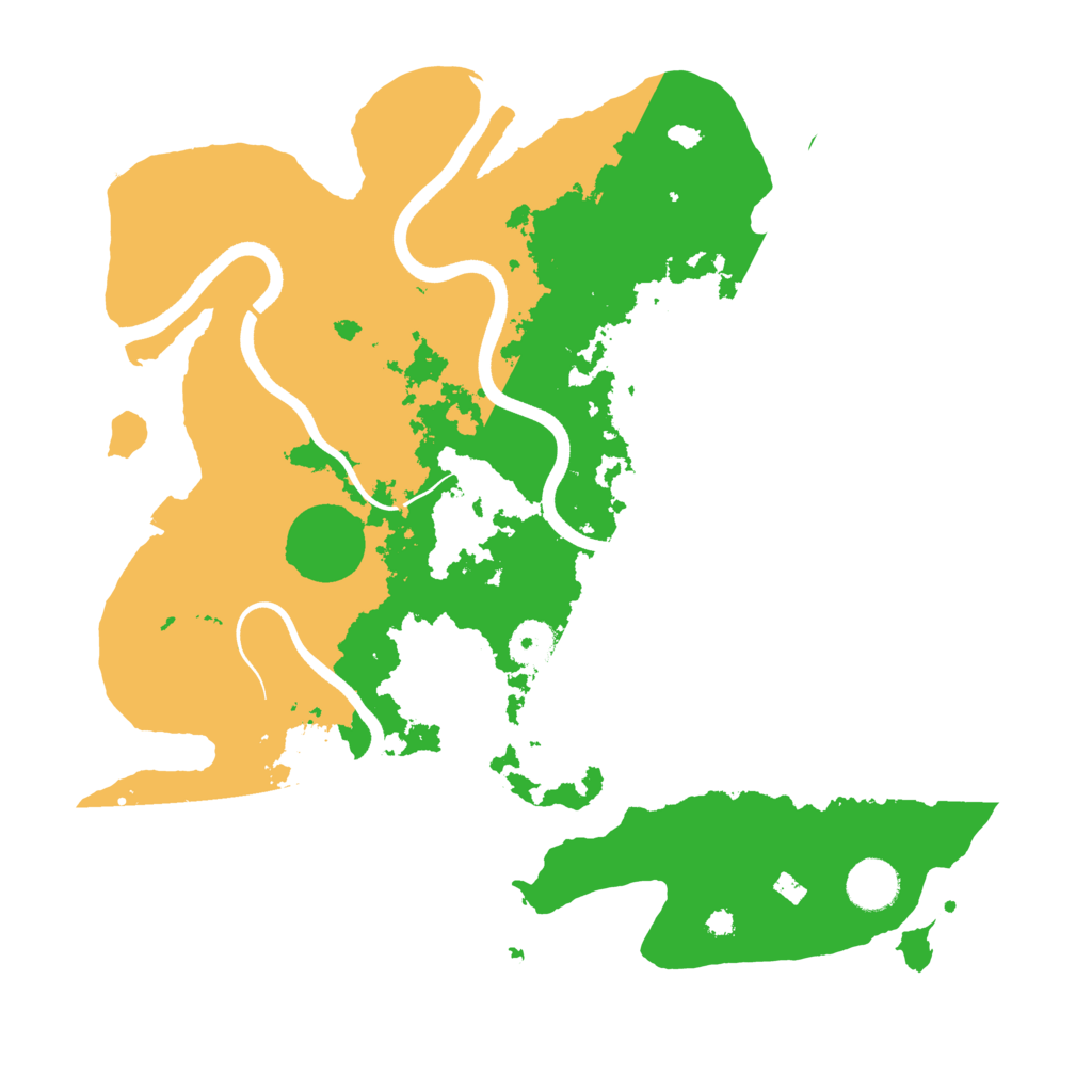 Biome Rust Map: Procedural Map, Size: 3700, Seed: 738601370