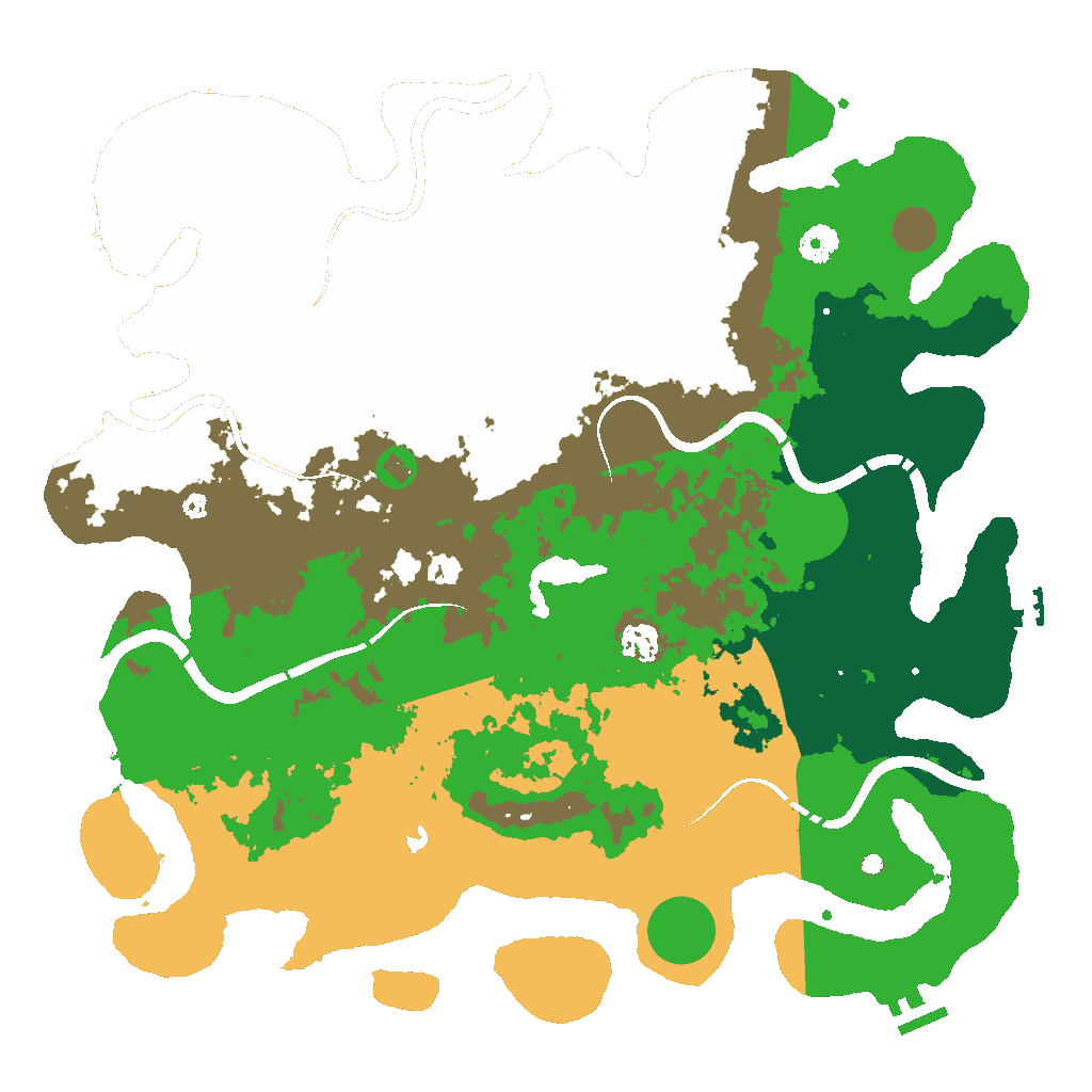 Biome Rust Map: Procedural Map, Size: 4250, Seed: 888