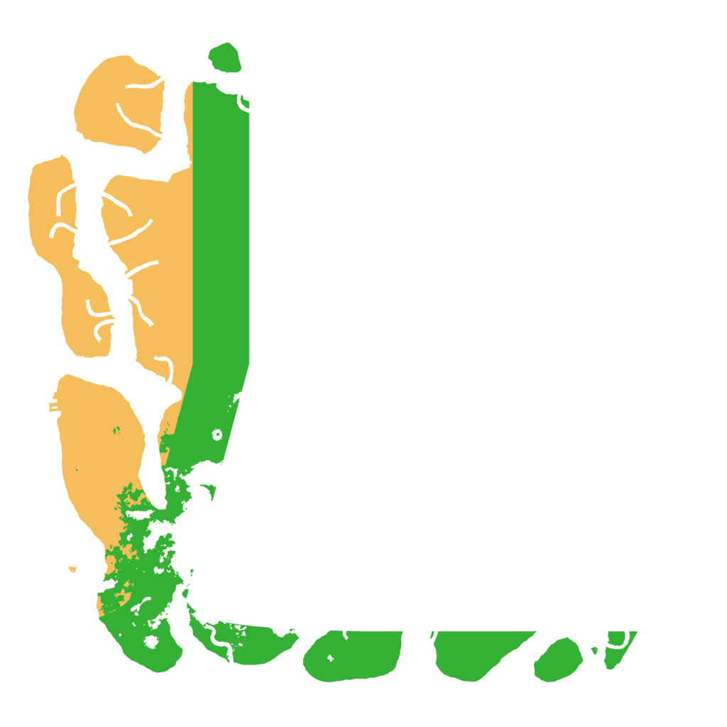 Biome Rust Map: Procedural Map, Size: 5000, Seed: 77691