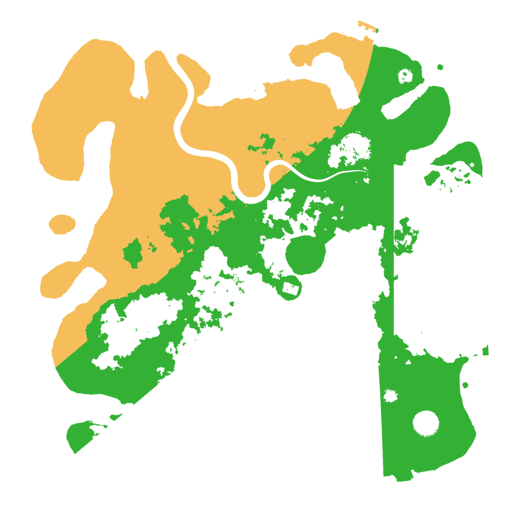 Biome Rust Map: Procedural Map, Size: 3600, Seed: 45948