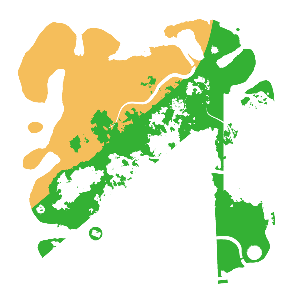 Biome Rust Map: Procedural Map, Size: 3600, Seed: 45948