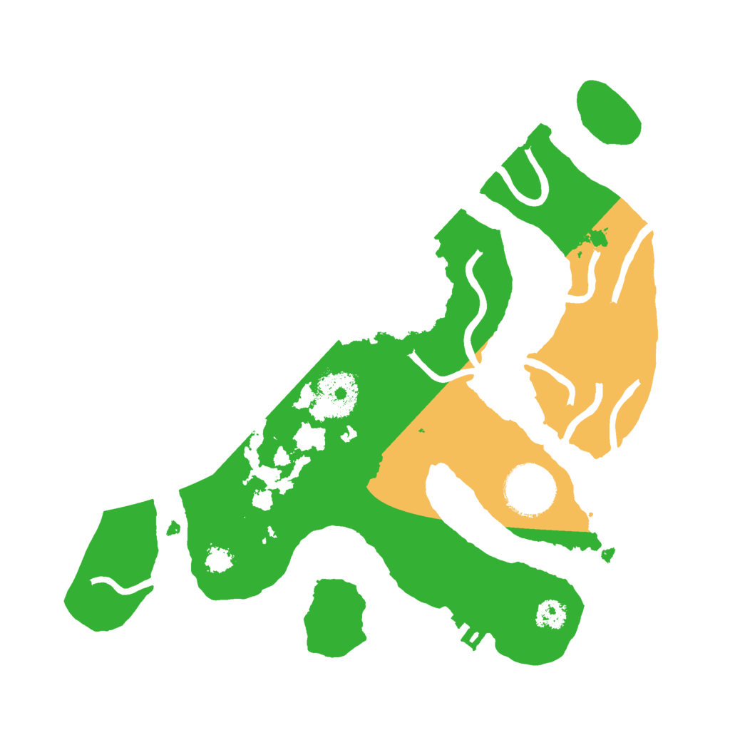 Biome Rust Map: Procedural Map, Size: 2500, Seed: 89099655