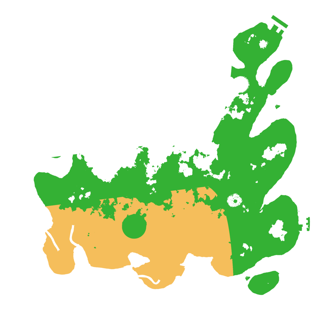 Biome Rust Map: Procedural Map, Size: 3500, Seed: 78999177