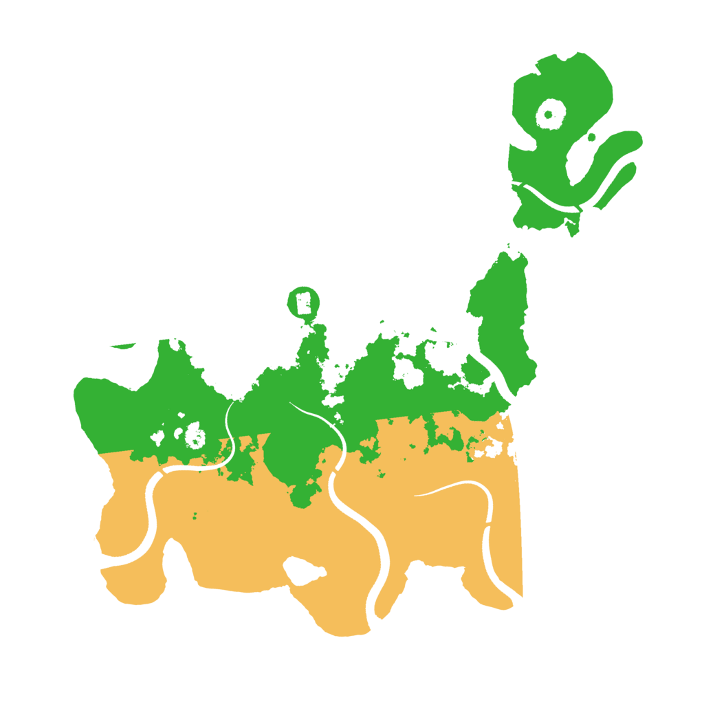 Biome Rust Map: Procedural Map, Size: 3500, Seed: 78999177