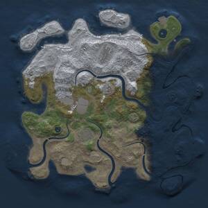 Thumbnail Rust Map: Procedural Map, Size: 3500, Seed: 78999177, 10 Monuments