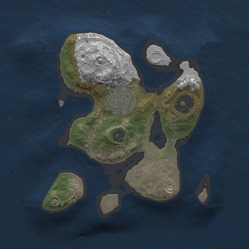 Rust Map: Procedural Map, Size: 2000, Seed: 20120512, 8 Monuments