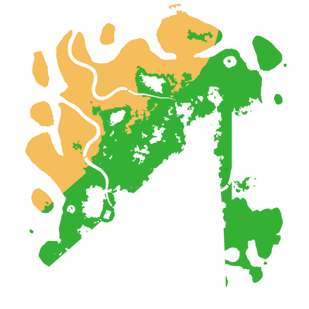 Biome Rust Map: Procedural Map, Size: 3800, Seed: 711