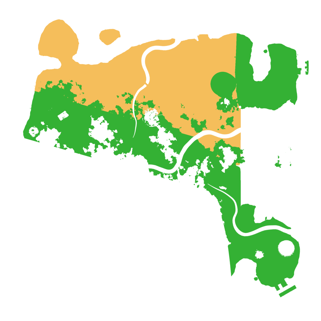 Biome Rust Map: Procedural Map, Size: 3500, Seed: 1042223057
