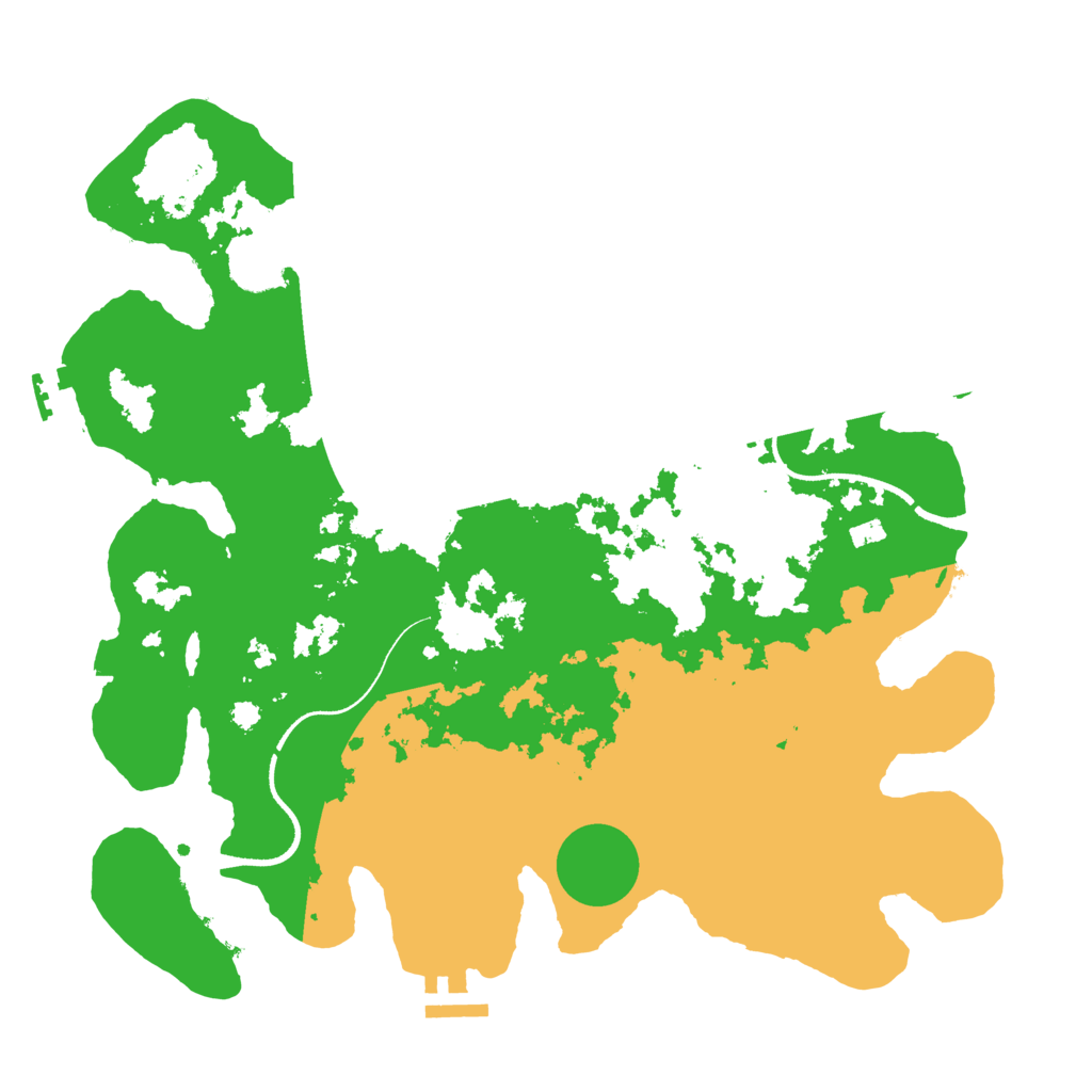 Biome Rust Map: Procedural Map, Size: 3500, Seed: 299