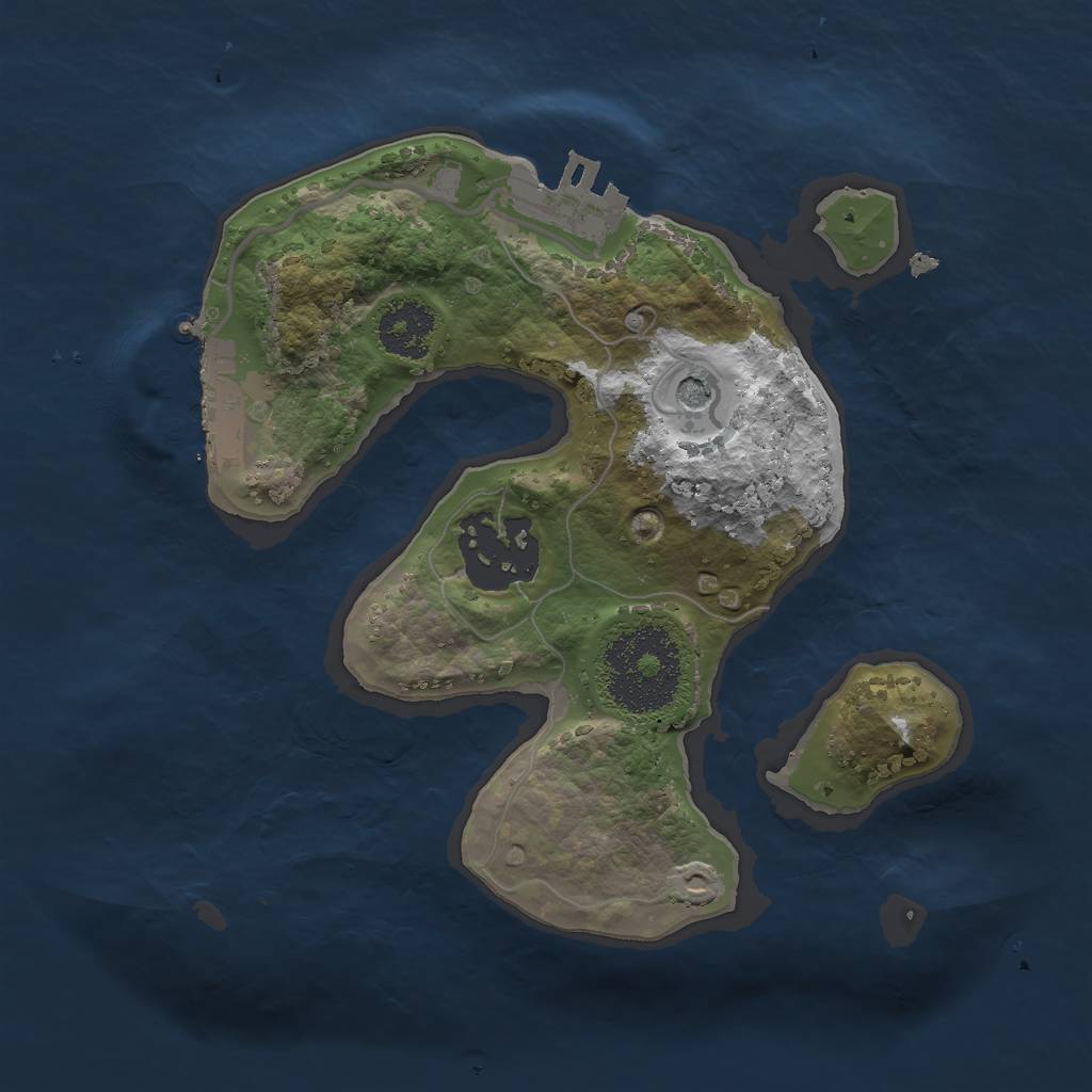 Rust Map: Procedural Map, Size: 2000, Seed: 16796426, 11 Monuments