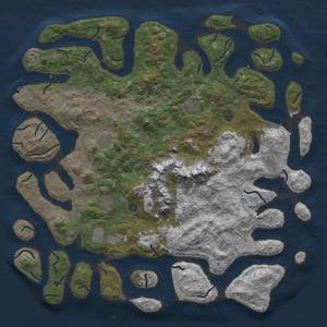 Thumbnail Rust Map: Procedural Map, Size: 5500, Seed: 69420, 21 Monuments